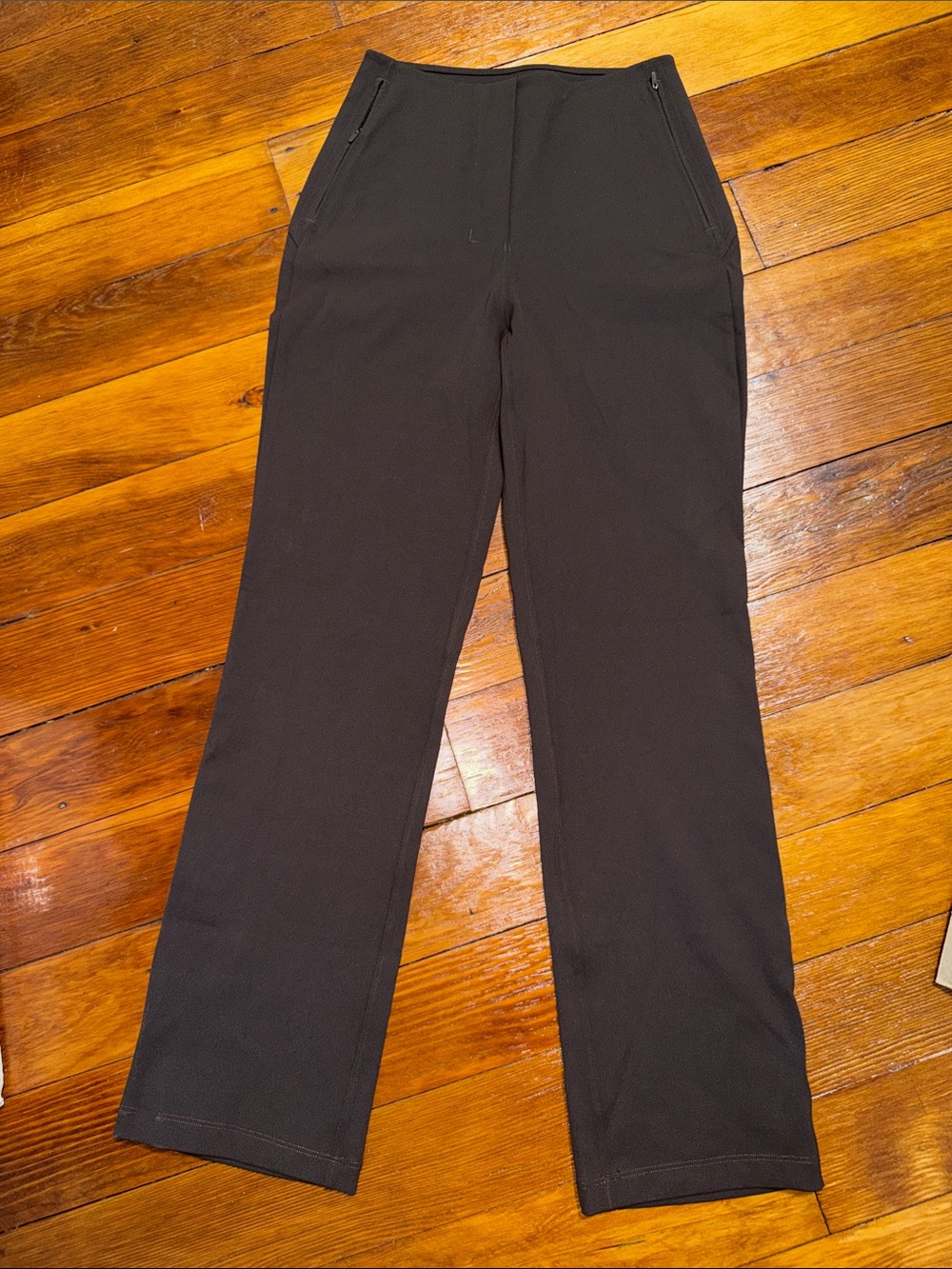 Lululemon women’s Straight-Leg Dress Pants in Dark Brown